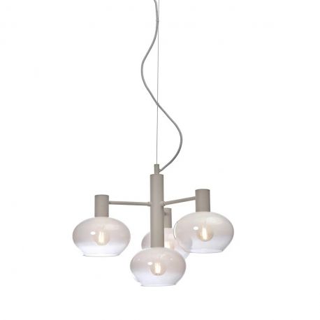 Pendule, Lustre suspendate - Lustra suspendata design decorativ Bologna 4L gradient/alb