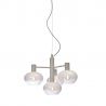 Lustra suspendata design decorativ Bologna 4L gradient/alb