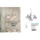Pendule, Lustre suspendate - Lustra suspendata design decorativ Bologna 4L gradient/alb