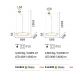 Pendule, Lustre suspendate - Lustra LED suspendata design circular Crown sp d80 alama
