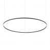 Lustra LED XXL suspendata design slim Oracle d150 round 3000k dali negru