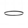 Lustra LED suspendata design slim Oracle d070 round 3000k dali negru