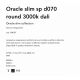 Pendule, Lustre suspendate - Lustra LED suspendata design slim Oracle d070 round 3000k dali alb