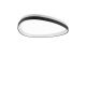 Plafoniera LED design circular GEMINI pl d061 on-off negru
