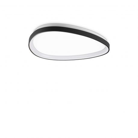 Plafoniere - Plafoniera LED design circular GEMINI pl d061 on-off negru