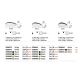 Plafoniere - Plafoniera LED design circular GEMINI pl d061 on-off negru