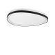 Plafoniere - Plafoniera LED XL design circular GEMINI pl d081 on-off negru