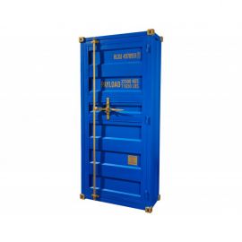 Biblioteci-Rafturi - Bar design unicat Container Globetrotter 180cm albastru
