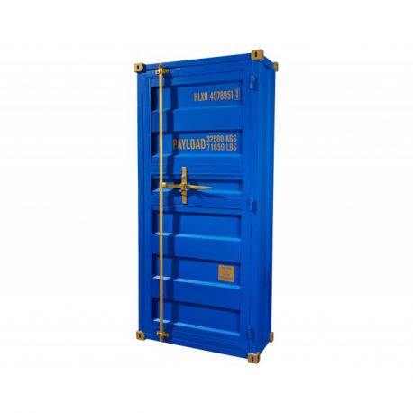 Biblioteci-Rafturi - Bar design unicat Container Globetrotter 180cm albastru