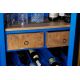 Biblioteci-Rafturi - Bar design unicat Container Globetrotter 180cm albastru