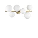 Lustra aplicata design modern Perlage pl6 alama/alb