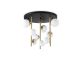 Lustra aplicata design modern Perlage pl9 negru/alama/alb