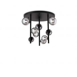 Lustre aplicate - Lustra aplicata design modern Perlage pl9 negru/fumuriu