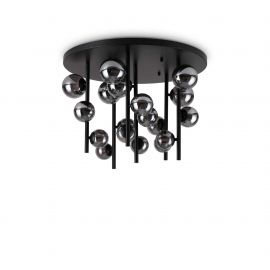 Lustre aplicate - Lustra aplicata design modern Perlage pl18 negru/fumuriu