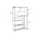 Biblioteci-Rafturi - Raft design industrial Slim Line 185x115cm, negru