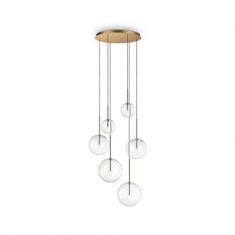Pendule, Lustre suspendate - Lustra suspendata design modern Equinoxe sp6 alama/transparent