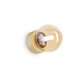 Aplice, corpuri de iluminat pentru pereti - Aplica perete moderna stil minimalist Perlage ap1 amber