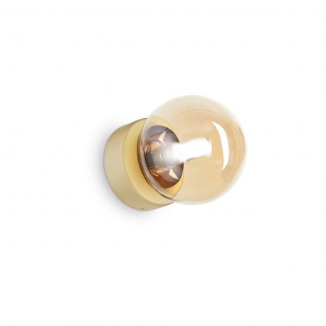 Aplice, corpuri de iluminat pentru pereti - Aplica perete moderna stil minimalist Perlage ap1 amber