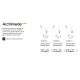 Pendule, Lustre suspendate - Pendul LED stil minimalist Archimede sp cilindro alb