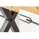 Banchete-Tabureti - Banca design industrial Thor 200cm Pin maro vintage