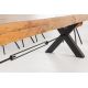 Mese dining - Masa design industrial Thor 300cm Pin maro vintage