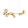 Lustra suspendata design modern Perlage sp10 alama/amber