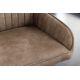 Banchete-Tabureti - Bancheta tapitata design modern Turin 160cm, microfibra taupe