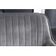 Banchete-Tabureti - Bancheta tapitata design modern Turin 160cm, gri argintiu