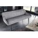 Banchete-Tabureti - Bancheta tapitata design modern Turin 160cm, gri argintiu