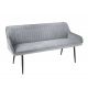 Banchete-Tabureti - Bancheta tapitata design modern Turin 160cm, gri argintiu