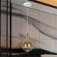 Pendule, Lustre suspendate - Pendul LED design modern Matices alb/auriu