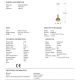 Pendule, Lustre suspendate - Pendul LED design modern Matices alb/auriu