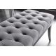 Banchete-Tabureti - Banca de bar stil baroc Castle Deluxe 165cm, gri