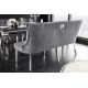 Banchete-Tabureti - Banca de bar stil baroc Castle Deluxe 165cm, gri