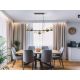 Pendule, Lustre suspendate - Lustra suspendata design modern Inoa fumuriu/chihlimbar