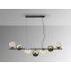 Pendule, Lustre suspendate - Lustra suspendata design modern Inoa fumuriu/chihlimbar