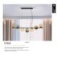 Pendule, Lustre suspendate - Lustra suspendata design modern Inoa fumuriu/chihlimbar