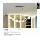 Pendule, Lustre suspendate - Lustra suspendata design modern Inoa negru/alb