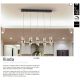 Pendule, Lustre suspendate - Lustra LED suspendata design elegant Iliada 5L