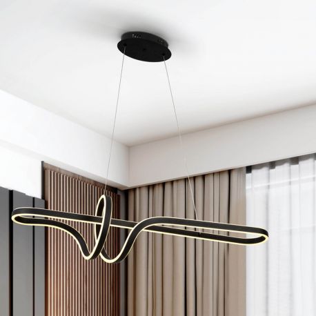 Pendule, Lustre suspendate - Lustra LED suspendata cu telecomanda Sinphony