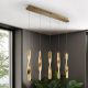 Pendule, Lustre suspendate - Lustra LED suspendata design modern Twist auriu