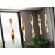 Pendule, Lustre suspendate - Lustra LED suspendata design modern Twist auriu