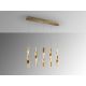 Pendule, Lustre suspendate - Lustra LED suspendata design modern Twist auriu