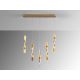 Pendule, Lustre suspendate - Lustra LED suspendata design modern Twist auriu