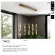 Pendule, Lustre suspendate - Lustra LED suspendata design modern Twist auriu
