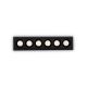 Spoturi tavan fals - Spot dreptunghiular / Proiector LED incastrabil design slim Lika 10w 3000k negru