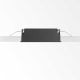 Spoturi tavan fals - Spot dreptunghiular / Proiector LED incastrabil design slim Lika 10w 3000k negru/alb
