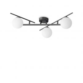 Plafoniera moderna ajustabila Atlas pl3 neagra
