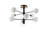 Lustra moderna cu 8 surse de lumina Cosmopolitan pl8 negru