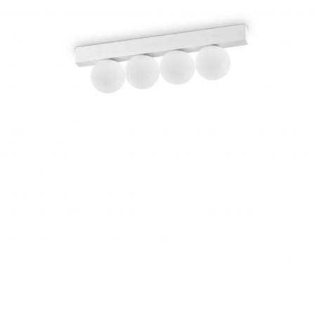 Plafoniere - Plafoniera LED design minimalist Ping pong pl4 alba